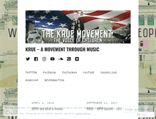 Tablet Screenshot of kruemusic.com